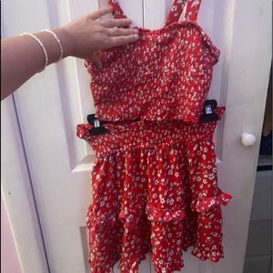 2 piece red set
